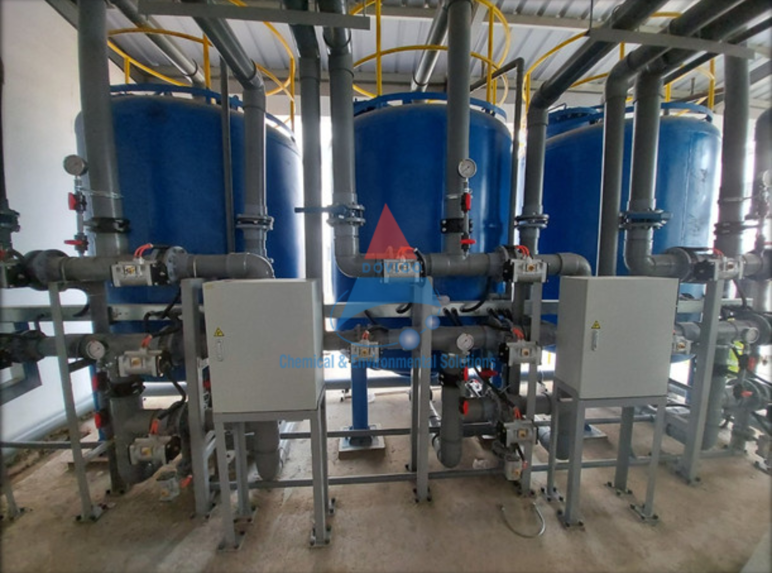 Hệ thống làm mềm nước cấp lò hơi Đông Vinh sử dụng công nghệ trao đổi ion công suất 6000m3/ngày