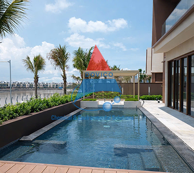 Thi công lắp đặt thiết bị hồ bơi cho các căn Villa tại dự án