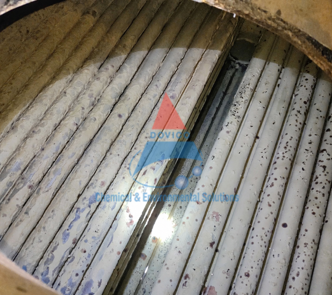 cáu cặn bám trong lò hơi
