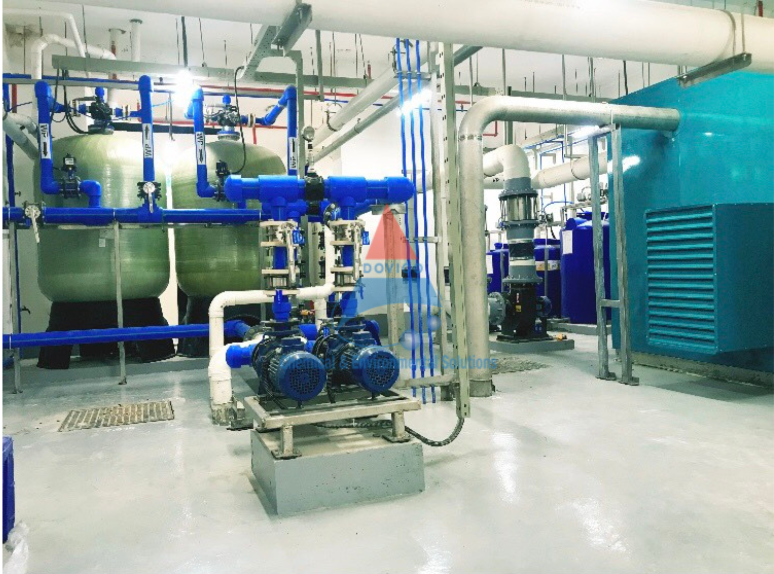 Hệ thống xử lý nước thải sinh hoạt cho tòa nhà, khu dân cư do Đông Vinh thiết kế và lắp đặt