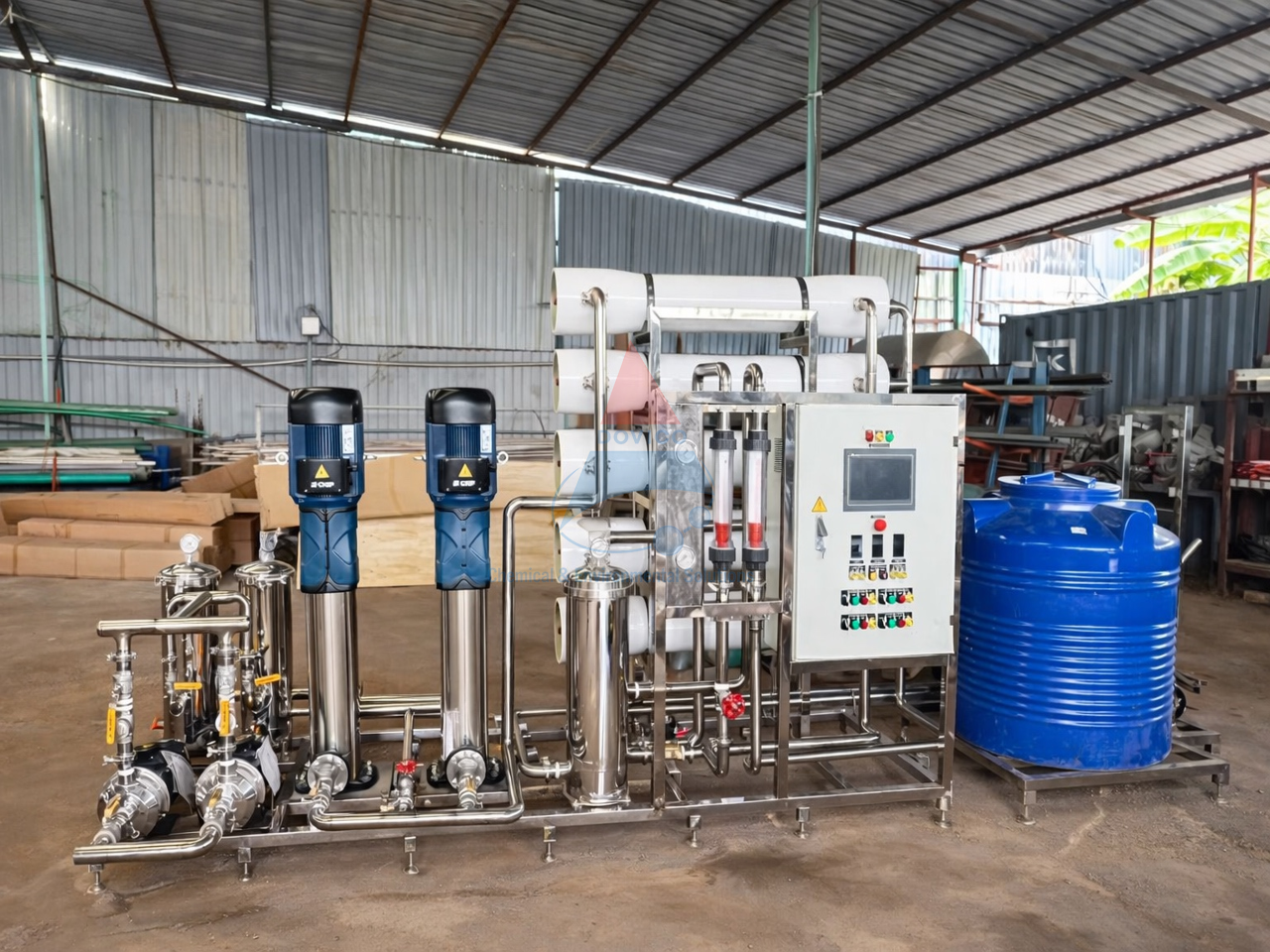 Hệ thống xử lý nước RO cho hệ thống lò hơi