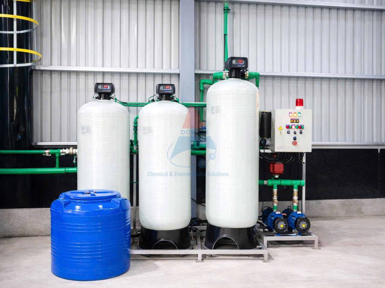 Hệ thống khử sắt và làm mềm nước cấp cho lò hơi công nghiệp