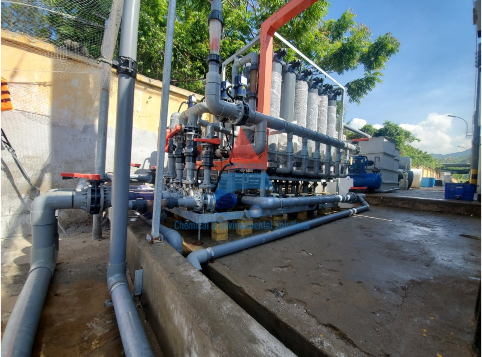 cụm màng UF xử lý nước nuôi tôm